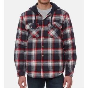 LEGENDARY OUTFITTERS MEN'S FLANNEL SHIRT JACKET WITH HOODIE